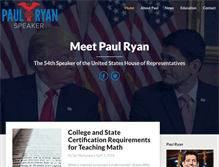 Tablet Screenshot of meetpaulryan.com